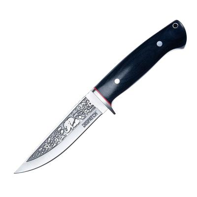 China Non-Variable Expedition Blade Knife Full-Tang Blackwood Fixed Handle With Exquisite Pattern Survival Tactical Knife For Outdoor Hunting Knife for sale