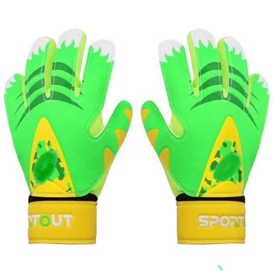 China Finger ProtectionÂ   Kids Goalkeeper Gloves, Soccer Gloves With Double Wrist Protection And Non-slip Wear Resistant Latex Material To Give Protection for sale