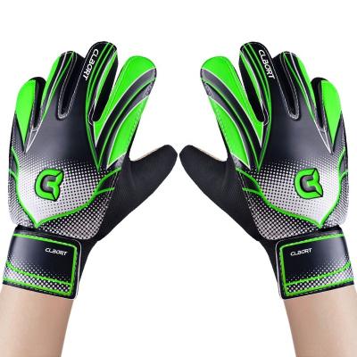 China Finger ProtectionÂ   Professional Soccer Goalkeeper Gloves For Soccer GAN Logo Finger Packing Protection Color OEM Customized Unisex Green Blue MOQ for sale