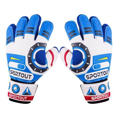 China Finger ProtectionÂ   Kids Goalkeeper Gloves, Soccer Gloves With Double Wrist Protection And Non-slip Wear Resistant Latex Material To Give Protection for sale