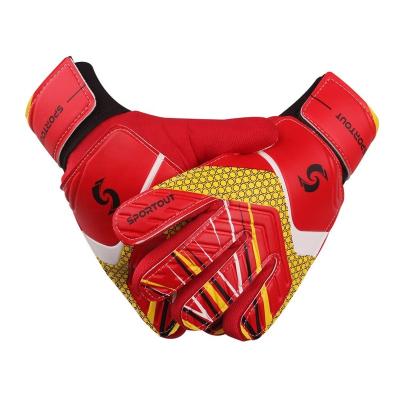 China finger & Thumb Pad Kids Goalkeeper Gloves, Soccer Gloves With Double Wrist Pad Non-slip Latex Wear Resistant Material To Give Protection for sale