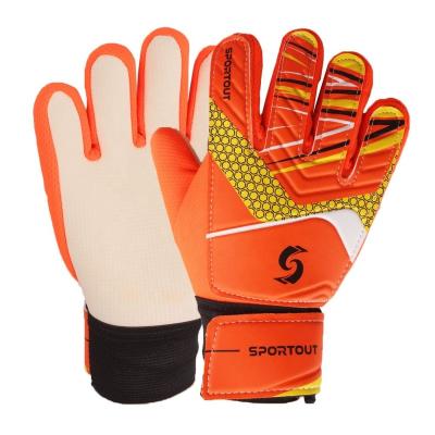 China finger & Thumb Pad Kids Goalkeeper Gloves, Soccer Gloves With Double Wrist Pad Non-slip Latex Wear Resistant Material To Give Protection for sale