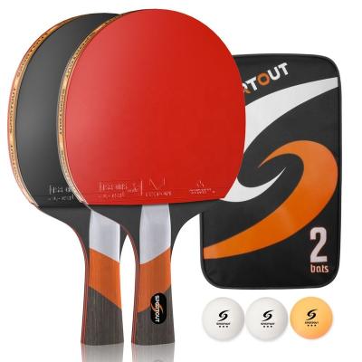 China Ping Pong Game Practice Table Tennis Bats, Portable Ping Pong Set, Bats for Indoor Outdoor Ping Pong Table with 3 Star Table Tennis Balls, for sale