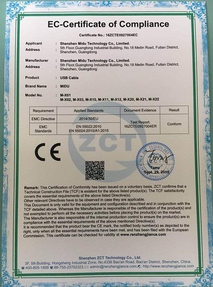 CE - Shenzhen Midu Technology Co., Ltd.