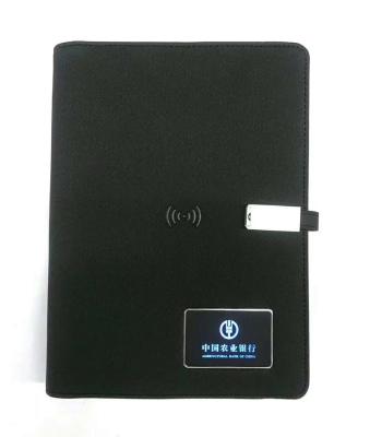 China Portable Custom Power Bank Notebook With USB Flash Drive A5 Size Power Bank Notebook for sale