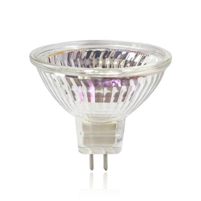 China High Output Durable MR16 Halogen Bulb 50W 12V 220V GU5.3 Halogen Bulb GU4 Base in Glass 2 Pin Suitable for Landscape Lights, for sale