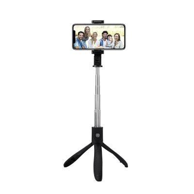 China Extendable K06 Portable Selfie Device Remote For Mobile Phone With Mirror Hot Sales Selfie Stick Tripod for sale