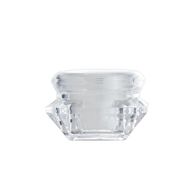 China Personal Skin Care Packaging Diamond 3g Eye Cream Plastic Jars Cosmetic Jar for sale