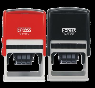 China Office Epress Stamp Maker 50*30 Rectangle Self Inking Date Stamp for sale