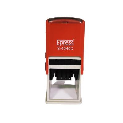 China Office Epress Square Shaped 40 * 40 Mm Self Inking Date Stamp for sale