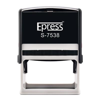 China Office Epress Rectangle Shaped 75 * 38 Mm Self Inking Custom Stamp for sale