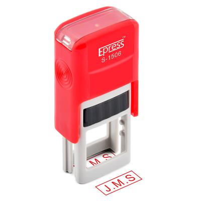 China Desktop Mini Self Inking Name Stamp, Pocket Rubber Stamp Printer, Portable Stamp for sale