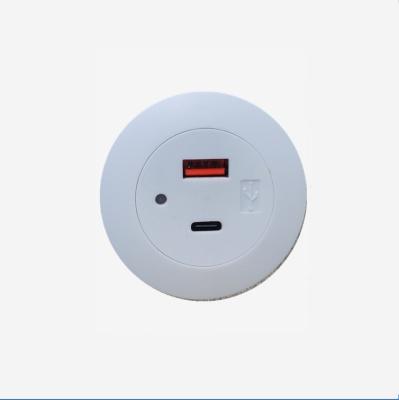 Cina 1 porta con presa circolare USB di tipo C incorporata per la ricarica di elettrodomestici 58*31MM in vendita