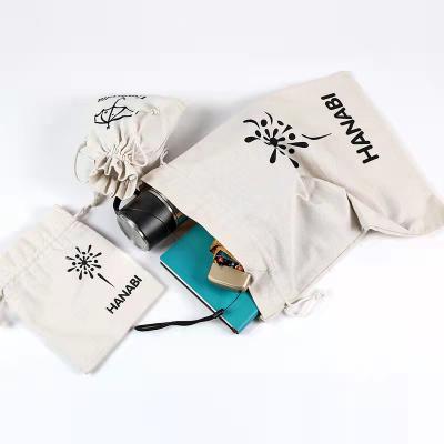 China Recyclable Environmental Protection Cotton Cloth Bag Trinket Sail Bag Storage Cotton Hemp Drawstring Gift Bag for sale