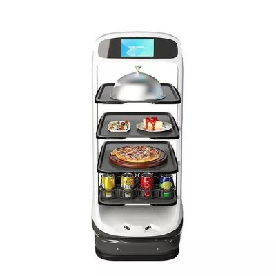 China Autonomous robot robot for food and item deliveries robotic waiter for restaurant and fast grocery store for sale