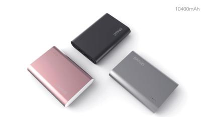 China Type C QC 2.0 10400mAh with Dual USB Ports Power Bank for sale