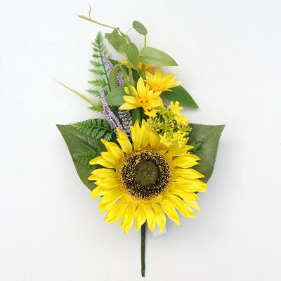 China Waterproof Light Lawn Flower Garden Outdoor Indoor Outdoor Decoration Simulation Solar Powered Sunflower for sale