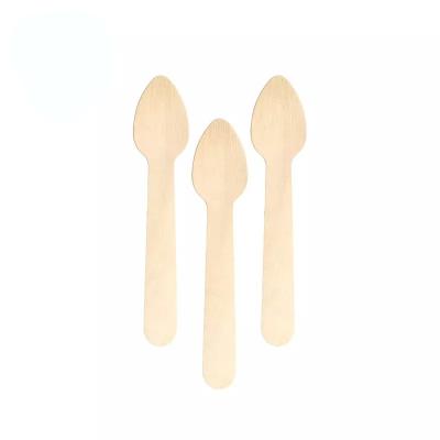 China Party Picnic Restaurant Wholesales 110mm Disposable Wooden Cutlery Set Foreign Trade Exclusively for sale