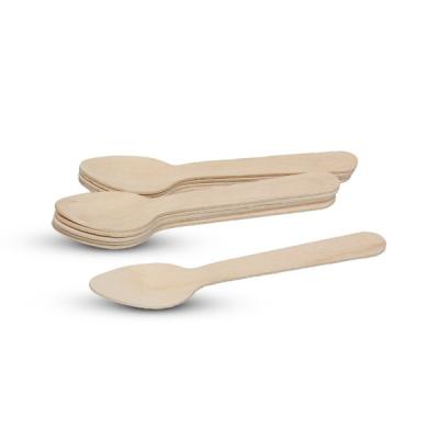 China Food Grade Factory Wholesale Mini Cute Disposable Wooden Ice Cream Scoop Direct for sale