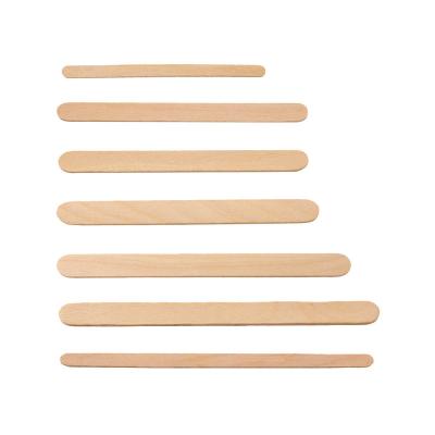 China Wholesale Disposable Biodegradable Hot Stamp Logo Coffee Stirrers Wooden Popsicle Sticks Hot Dog for sale