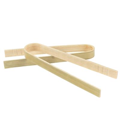 China Kitchenware Serving Tongs Eco - Friendly Sustainable Bamboo Bread Clip Tongs for sale