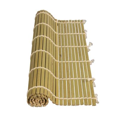 China Sustainable Green Bamboo Rolling Mat Sushi Rolling Bamboo Pad Kitchen Sushi Making Tool for sale