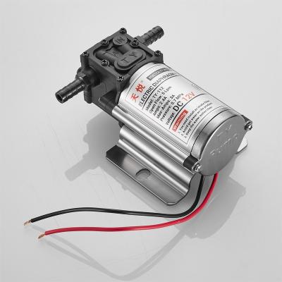 China TianYue other hot product 12v/24v aluminum diaphragm pump enclosure the big suction pressure is 0.7 Mpa, motor speed can be customized for sale