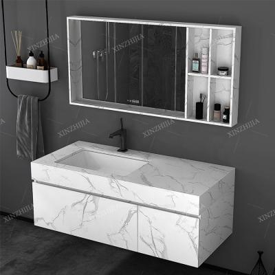 China Environmental Friendly American Style Bathroom Furniture Wholesale White Solid Wood Bathroom Vanity Cabinet for sale