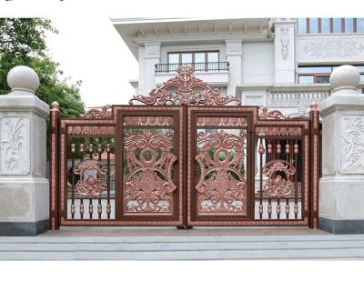 China New Design Traditional Aluminum Fence Gate Easily Assembled Garden Yard Outdoor Aluminum Gates Design for sale