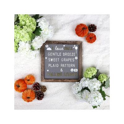 China Europe Color Wooden Pine High Quality 10x10 Alphabet Felt Letter Board MDF Message for sale