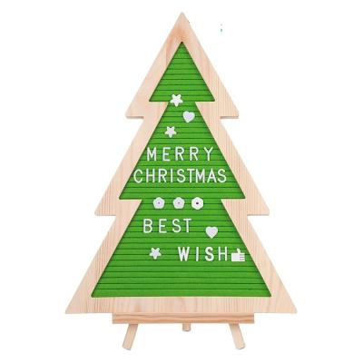 China Simple And Elegant Felt Letter Making Sign Wholesale Christmas Tree Europe Board for sale