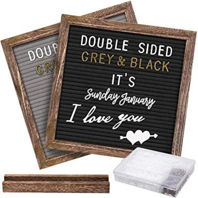 China Europe High Precision Industrial Grade Rustic Vintage Square Wood Felt Letter Board Word Board Insert Board for sale