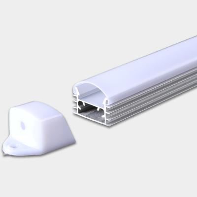 China 55-Surface Aluminum Alloy Mounted 12W/m Aluminum Profile LED Light Bar For Soft Light Indoor Line Led Strip Lights DC12V/DC24V for sale