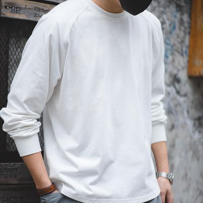 China Maden Casual Solid Men's Plus Size Long Sleeve T-Shirt Tees for sale