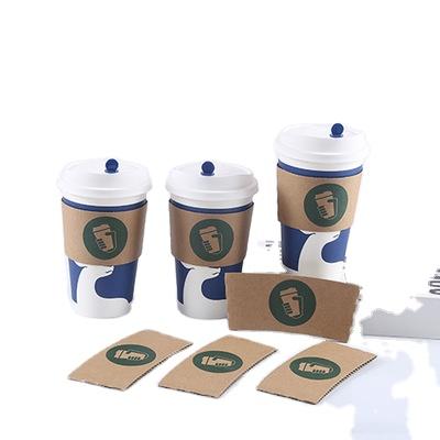 China Recyclable custom printed cupsleeve Kpop cup holder and thick cardboard paper air cup holder cup sleeve coffee cup sleeve for sale