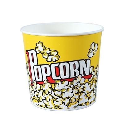 China Wholesale Disposable Reusable Custom Restaurant Printed White French Fried Food Popcorn Packging Takeout Chicken Paper Bucket for sale