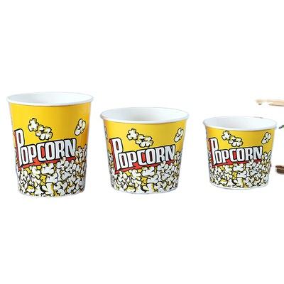 China Wholesale Custom Disposable Paper Popcorn Buckets Disposable Popcorn Branded Paper Cups Bowls Bucket For Popcorn for sale