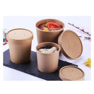 China Hot Sale Disposable Disposable Container Deli Soup Paper Containers for sale