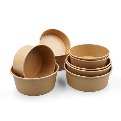 China Newest Materials Design Recycled Top Quality Custom Print Paper Salad Bowls For Food for sale