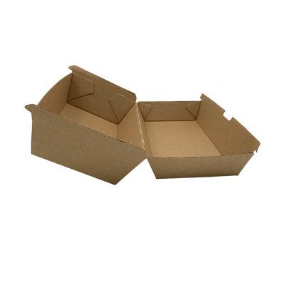 China Disposable Paper Lunch Box Degradable Packaging Container Food for sale