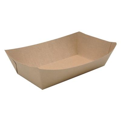 China Eco-Friendly Disposable Nuggets Packaging Chicken French Fries Paper Packaging Food Tray Waterproof Paperboard for sale