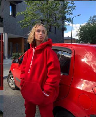 China 2021 Autumn Casual Clothes Long Sleeve Hoodie With Jogger Women Mow Thick Cotton Sweatsuit Cold Set For Woman for sale