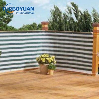 China Folding Knitted Parking Lot / Deck Wind Cloth Balcony Privacy Screen Breaker Tarpaulin For Fence for sale