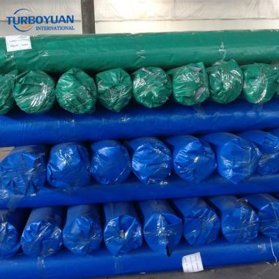 China Plain Blue Plastic HDPE Tarpaulin Roll Laminated / Woven Polyethylene PE Tarpaulin Fabric Made In China for sale