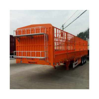 China 1st or 2nd Floor Flower Barrier Wholesale Price Fence Rollover Warehouse Semi Trailer Trucks For Cargo for sale