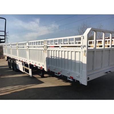 China Standard Truck Trailer Competitive Price Barrier Rollover Side Wall Cargo Semi Trailer for sale