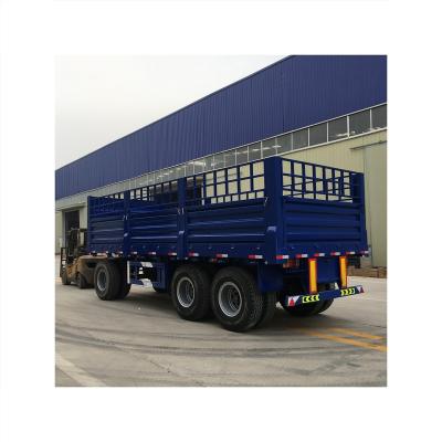 China Truck Trailer Manufacturer Supply Dump Full Trailers Trucks Full Flatbed Cargo Semi Trailer for sale