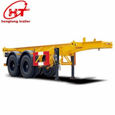 China Truck trailer 20ft 40ft trailer skeleton transport container made in China for sale