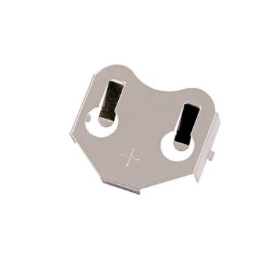 China High Quality Retainer Metal CR2450 Battery Holder With Through Hole Type On PCB for sale