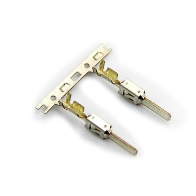 China Automotive Motorcycle Connector Custom Copper Terminal With Flat Pin for sale